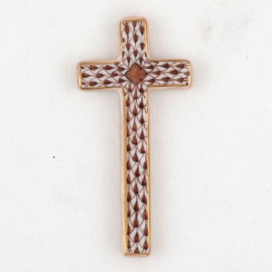 Herend Small Cross - Chocolate