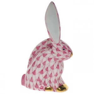 Herend Rabbit Miniature Raspberry