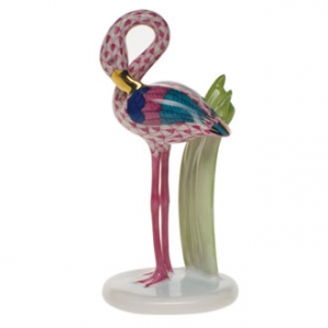 Herend Little Flamingo Raspberry