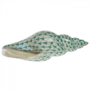 Herend Tulip Shell Green