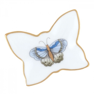 Herend Small Butterfly Tray Blue