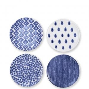 Vietri Santorini Assorted Salad Plates - Set of 4