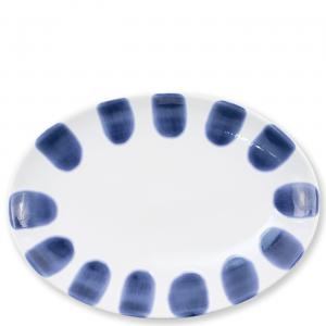 Vietri Santorini Dot Small Oval Platter