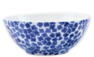 Vietri Santorini Flower Small Serving Bowl