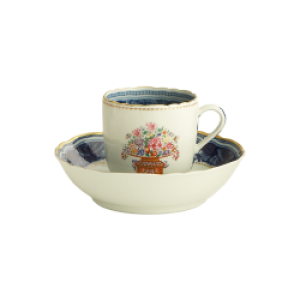 Mottahedeh Mandarin Bouquet Tea Cup and Saucer