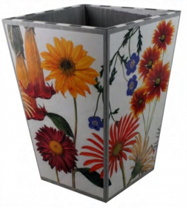 Annie Modica Fleurs Waste Basket