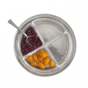 Antipasta Tray With Crystal Inserts