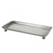 Footed Rectangle Service/Vanity Tray, Sm.