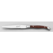 Virgule Wood Handle Set of Six Steak Knives