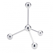 Christofle Atomes D'Argent Candlestick