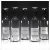 Country Labelled Table Accessories Wine Carafe 'Chardonnay'