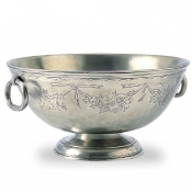Engraved, Deep, Footed Bowl