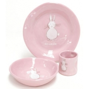 3 Piece Pink Bunny Set