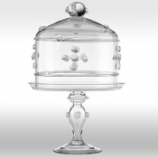 Isabella Medium Cake Dome/Ped. Set