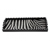 Annie Modica Zebra Skin Bar Tray