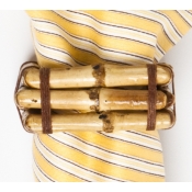 Bamboo Napkin Ring Natural - Set of 4