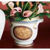 Mottahedeh Chinoise Blue Large Cachepot
