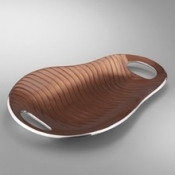 Earth Butterfly Handled Tray - Pi�on