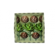 Annie Modica Artichoke Square Tray