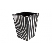 Annie Modica Zebra Skin Waste Can