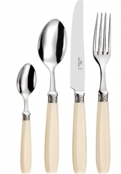シャンソンシャンソニエセット Alain Saint Joanis Sancy Ivory Resin Stainless Demitasse Spoon