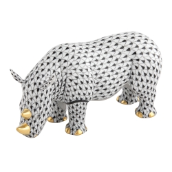 Herend Standing Rhinoceros