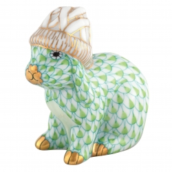 Herend Bunny with Winter Hat