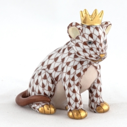 Herend Lion Cub with Crown