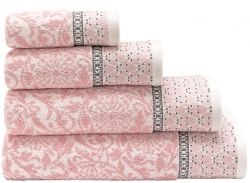 Le Jacquard Francais Charme Pink Bath Towels