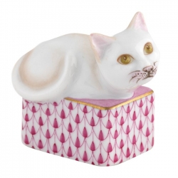 Herend Cat In Box