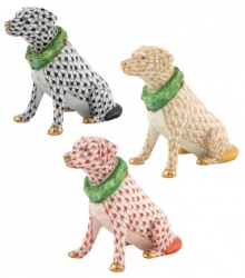 Herend Holiday Dog