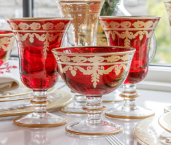 Arte Italica Vetro Red Gold Collection