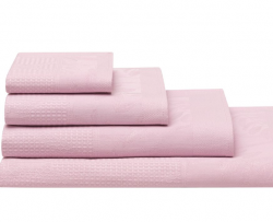 Le Jacquard Francais Pois De Senteur Pink Bath Collection