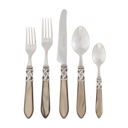 Vietri Aladdin Antique + Vietri Aladdin Brilliant Flatware