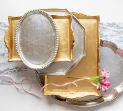 Vietri Florentine Wooden Trays + Bath Decor