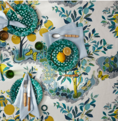 Matouk Citrus Garden Pool Table Linens