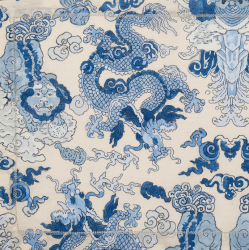 Matouk Magic Mountain Porcelain Blue Table Linens