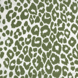 Matouk Iconic Leopard Green Table Linens