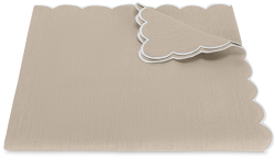 Matouk Dakota Oat/White