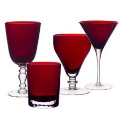 William Yeoward Scarlet Stem + Barware