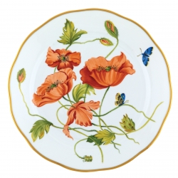 Herend American Wildflower- California Poppy Dinnerware