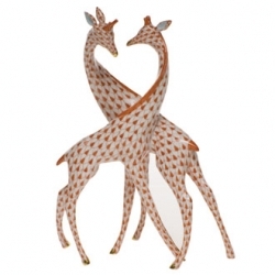 Herend Pair Of Giraffes