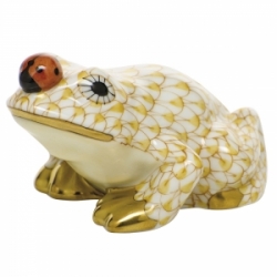 Herend Frog w/ Ladybug