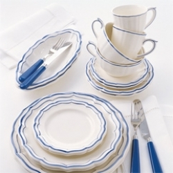 GIEN ジアン Filet Bleu カップ peint main 希少 GIEN ジアン Filet Bleu カップ peint main 希少
