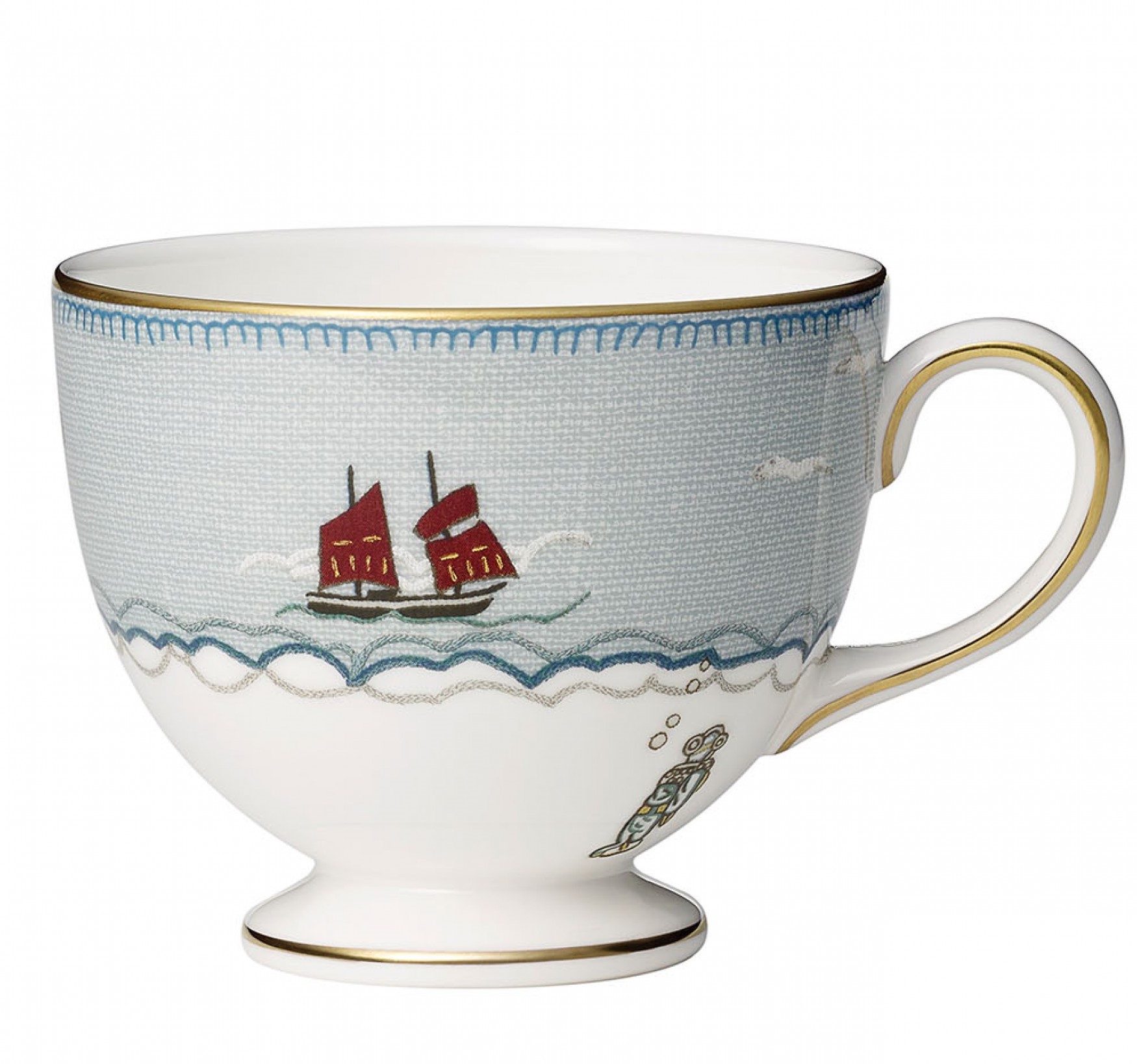 Wedgwood Sailors Farewell Teacup & Saucer_Wedgwood Sailors