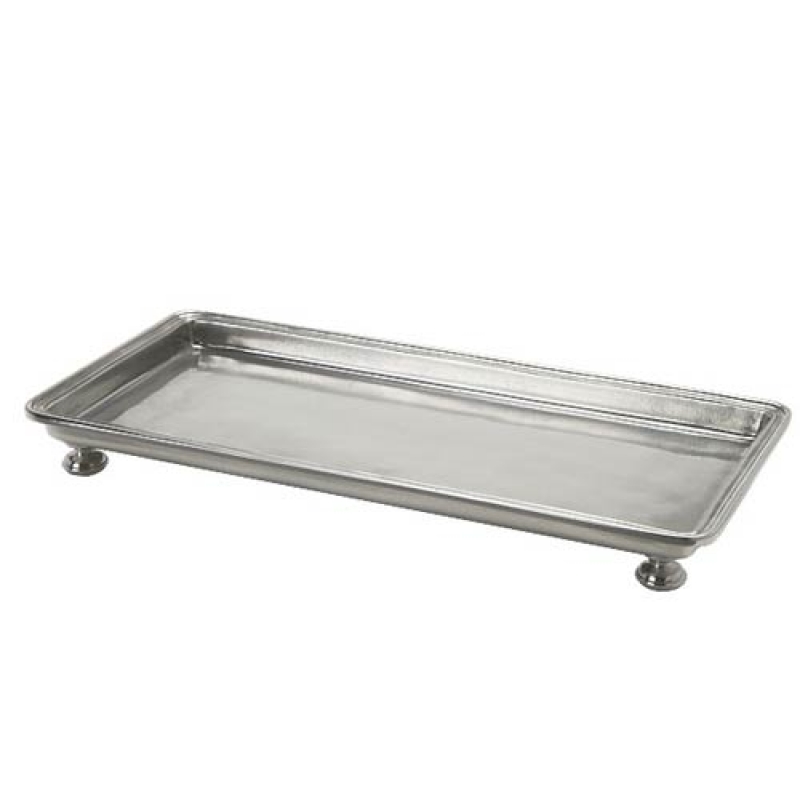Match Pewter Footed Rectangle Service/Vanity Tray Small