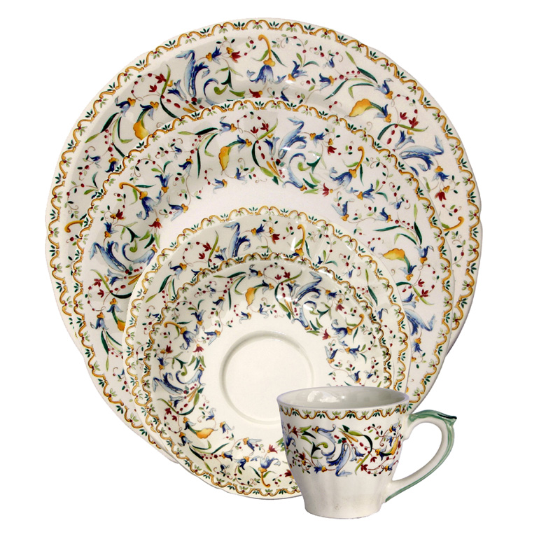 Gien Toscana 5 Piece Setting_Gien Toscana Dinnerware_Gien Toscana Plates