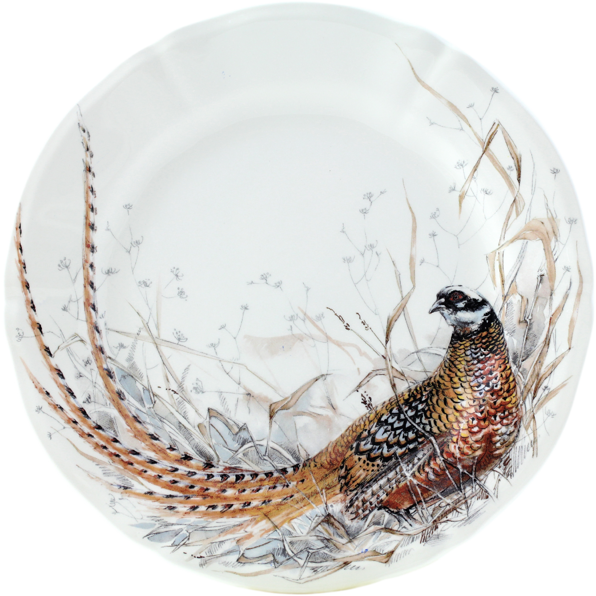 Gien Sologne Pheasant Dessert Plate Pheasant
