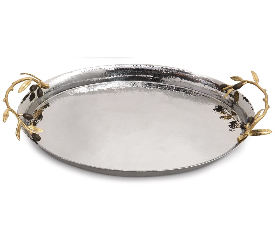 Olive Branch Oval Serving Tray - Thumbnail 2