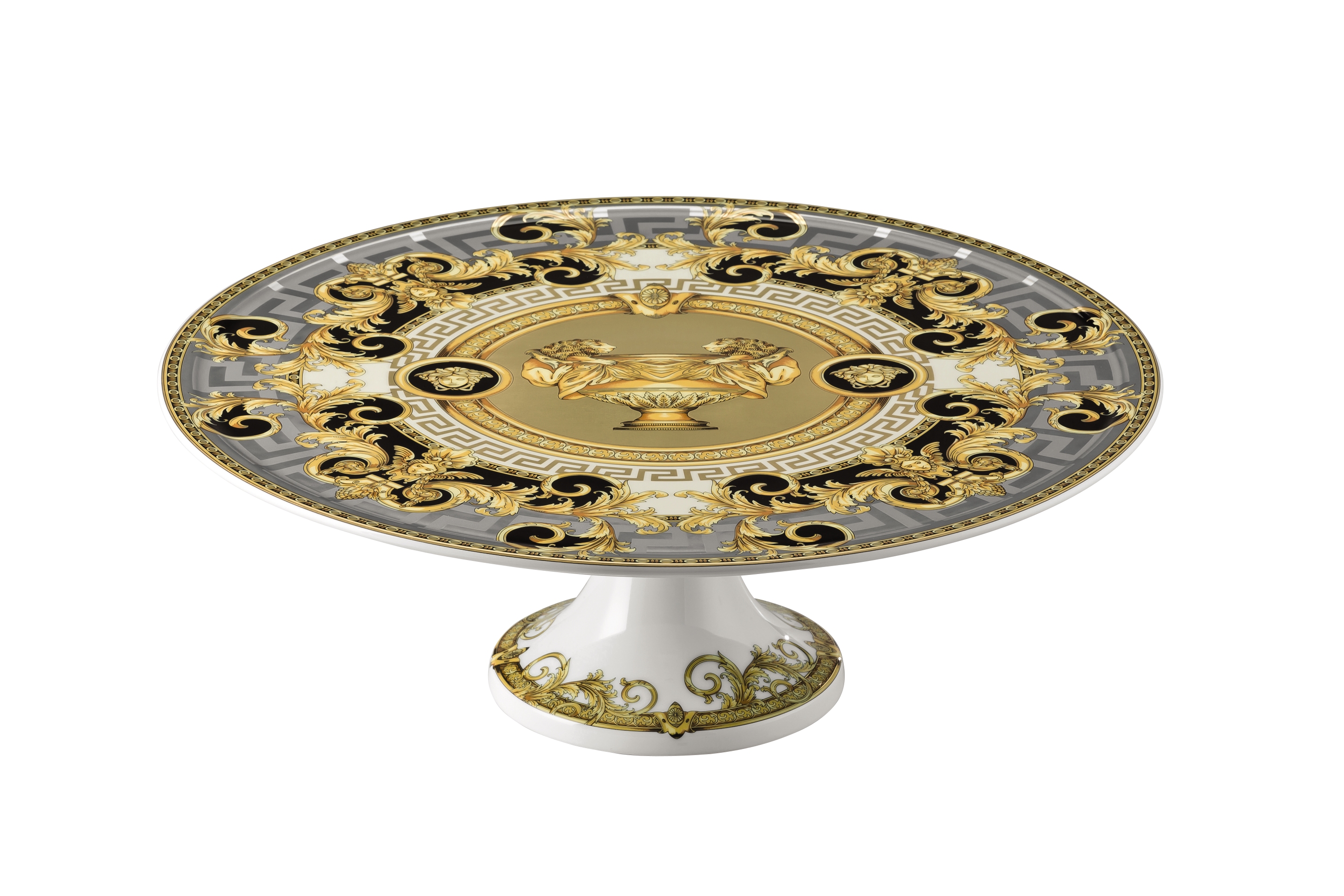 Versace Prestige Gala Footed Cake Plate